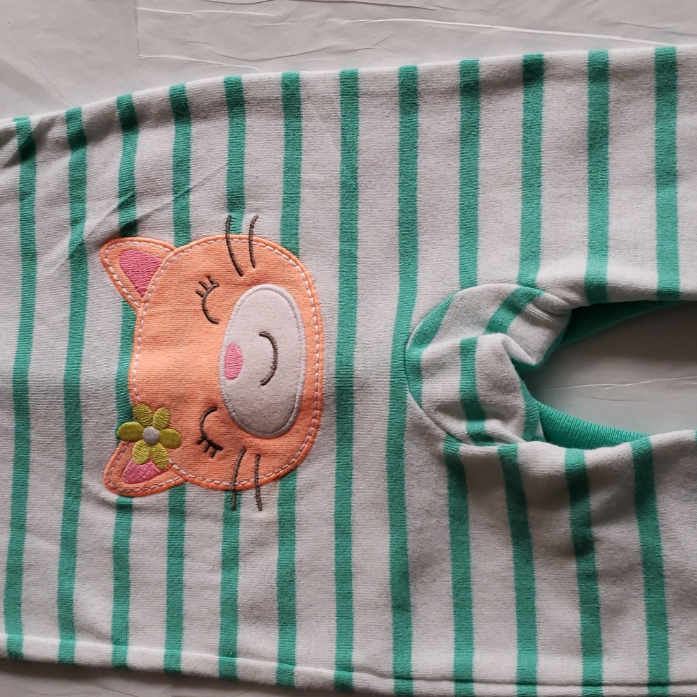 Carter's New Unisex Baby Embroidered Bottom Snap Up Cotton Sleep & Play Pj's 3m - Picture 5 of 9